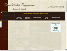 Tablet Screenshot of bluewaterbungalow.com